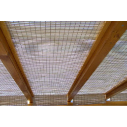Bambus Rollo für große Glasflächen, Wintergartenbeschattung