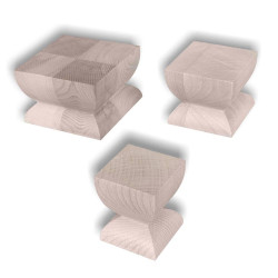 Piedini per mobili in legno, piedini per divano, faggio, 70 mm
