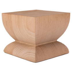 Modern vonalú geometrikus tömör fa bútorláb