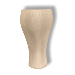 Nogi drewniane w kształcie szabli do mebli