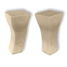 Natural, quality beech wooden bed legs