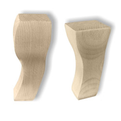 Wooden feet for cabinets in modern style, quality beech wood