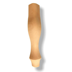 Natural, quality beech wooden leg for table