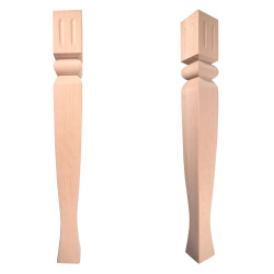 Английски квадратен крак за маса, букова дървесина