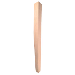 Medinė medinė stalo koja, kvadratinė kūginė baro koja, 73 cm