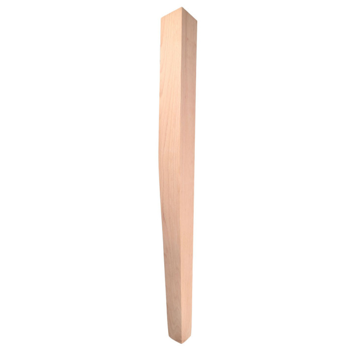 Picior de masă din lemn, picior de bar pătrat conic, 73cm