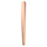 Perna de mesa de madeira, perna de barra quadrada cónica, 73cm