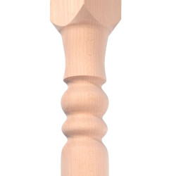 Дървен крак за маса, стругован бук