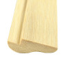 Természetes, világos színű szegélyléc bambusz falburkolathoz
