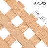 Grate in legno per divisori spaziali faggio 65X125 cm