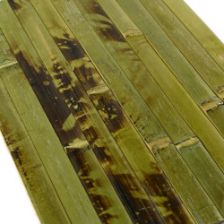 Wil je thuis een schuifdeur maken? Bamboe behang is een licht, decoratief materiaal