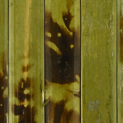 Zelená bambusová rohož z vnější kůry bambusu lepená na textil