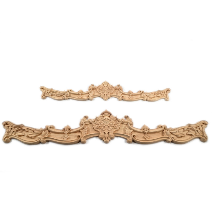 Apliques de madera tallada para muebles: decoración de lirios