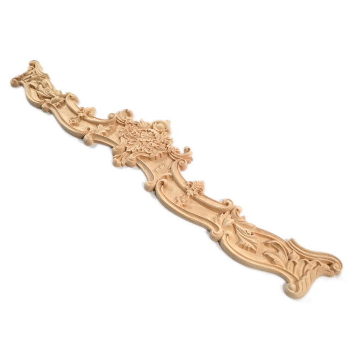 Apliques de madera tallada para muebles: decoración de lirios