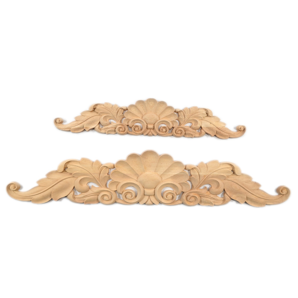 Decorative wood crown molding made of rubber wood