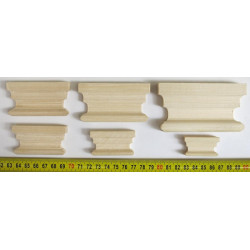 Moulding wood in multiple sizes