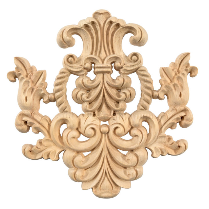 Dekorace ve tvaru akantového listu, barokní ornamentika pro renovaci.