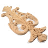 Holz Ornament mit Akanthus Blatt, ein charakteristisches Element an korinthischen Kapitellen