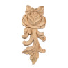 Дървен орнамент във формата на роза на Naturtrend Shop
