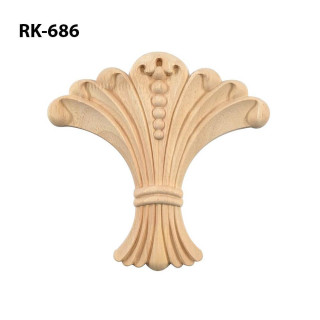 Leseni okraski s cvetličnimi motivi fleur de lis
