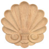 St. James shell patterned wood ornaments, wood carvings