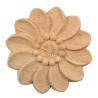 Rozete în formă de floare, decoraţiuni din lemn