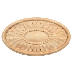 Oval flower patera for home decoration