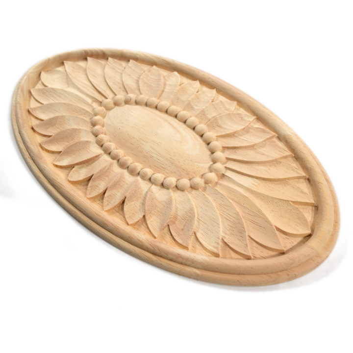 Adorno de madera con motivos florales, gran oferta de apliques