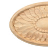 Oval flower patera wood moulding made of exotic wood