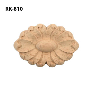 Patera floral oval para restaurar mobiliário antigo