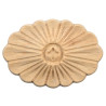 Die runde Holzornamente RK-818 werden aus exotischem Holz gefertigt