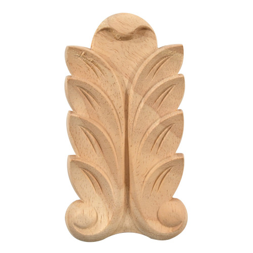 Dřevěný ornament - ukončovací prvek s motivem listí