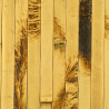 Bambus Wandverkleidung BT-17-SB-1 in gelben und braunen Tönen, die eine Seite dekorativ, andere Seite textilbeschichtet