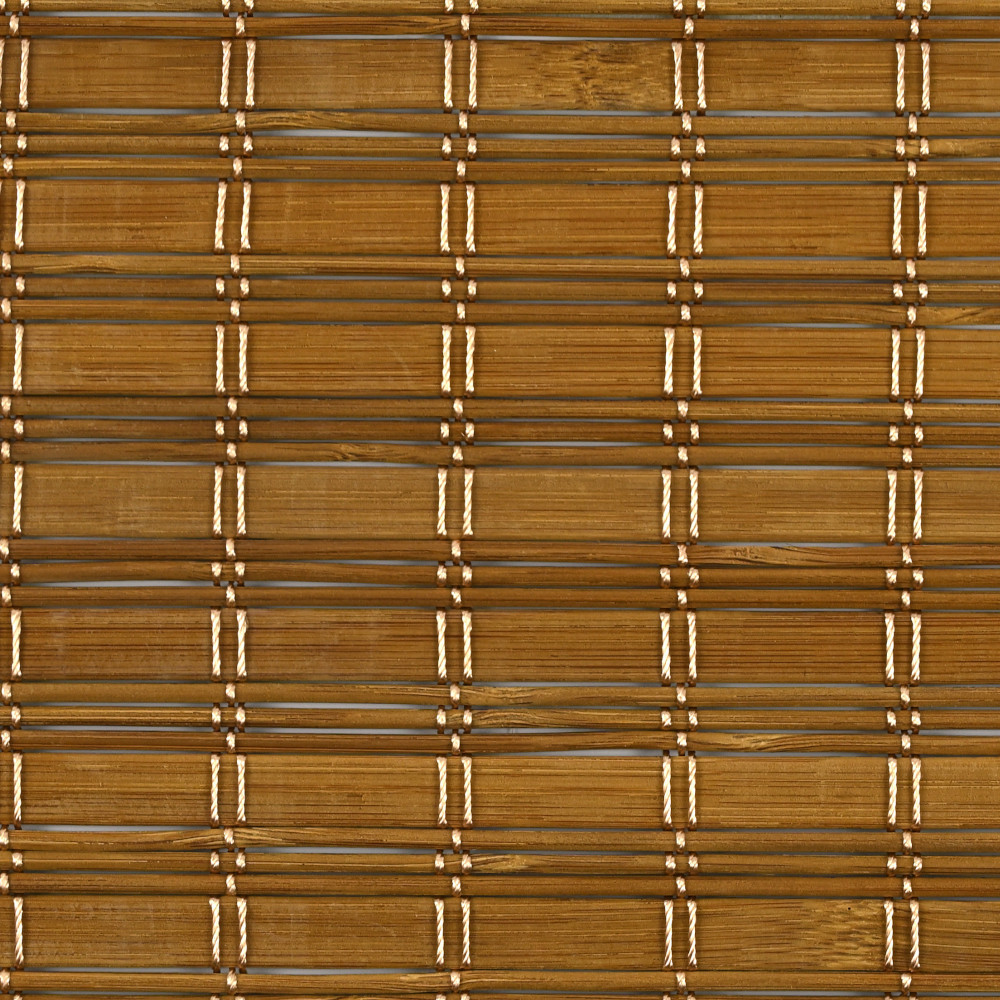 Bamboe behang, natuurlijk materiaal in een aangename hazelnootkleur.