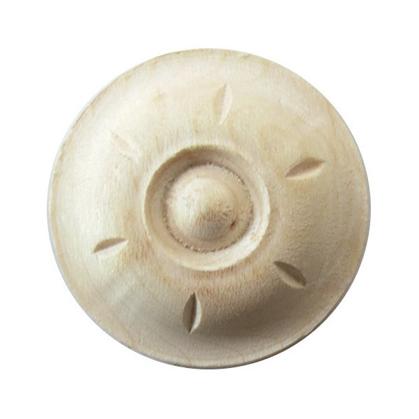 Round wood carved rosette