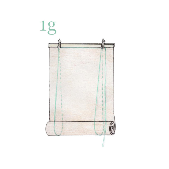 Bambus Rollo für Balkontür, mit Funktion 1g Mechanik