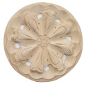 Carving pediment flower with creeping tendrils on both sides