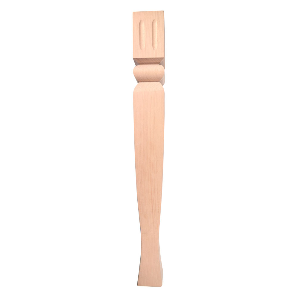 Möbelfüße Holz in LAL-17 in 8 cm Breite und 73 cm Höhe aus Buche
