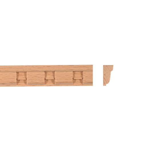 Zúbkované kockované drevené lišty