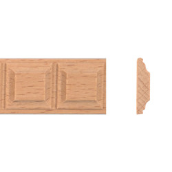 Moulure bois en motif carré