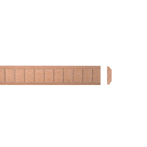 Zierleiste aus Holz Artikel T ist  in 14 mm Breite und 2,50 m Länge erhältlich