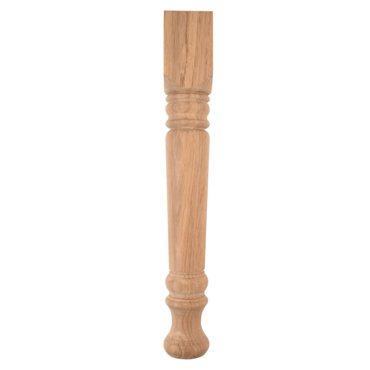 Pied de table tourné, détail boule, style classique