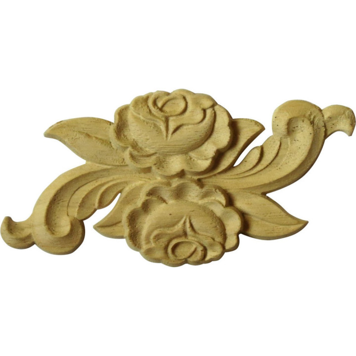 Rosetten aus Holz mit Rosenmotiv für Möbelrestaurierung