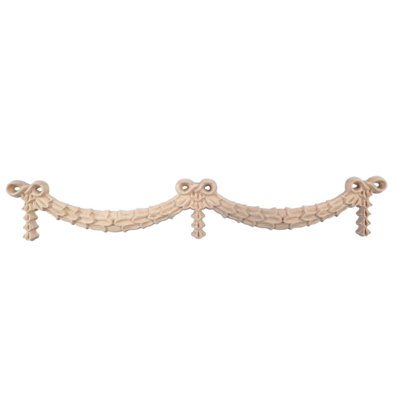 Moulures Décoratives En Bois Brut De Hêtre - Lot De 10, Forme Torsadée 3D, Longueur 40 Cm, Pour Bricolage Et Décoration