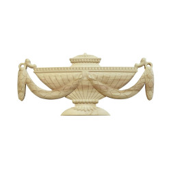 Sculptură în lemn în forma unui potir, ornamente