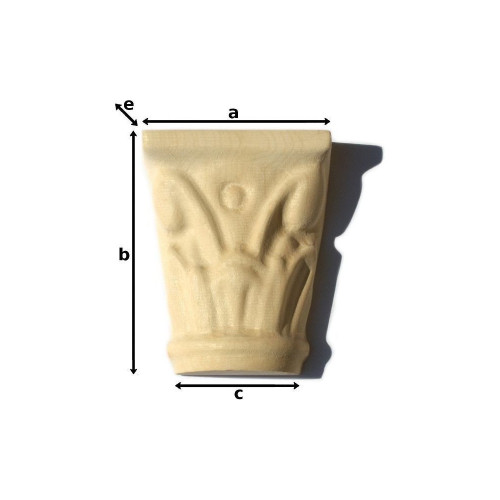 Capitel de columna tallado