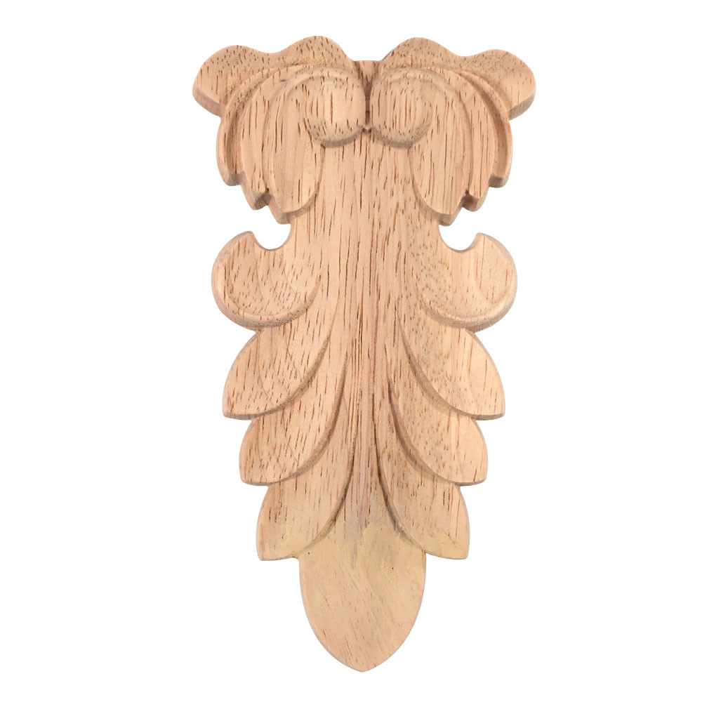 Wooden corbels with acanthus leaf carving for home decoration