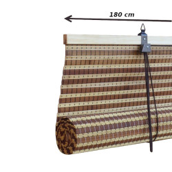 Tehokkaat ja koristeelliset terassivarjostimet, vakiokokoiset kaihtimet, jotka on valmistettu laadukkaasta bambusta.