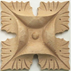 Decorative wood carving of maple