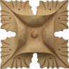 Roseta ornamento de madeira